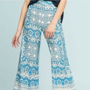 FEATHER BONE ANTHROPOLOGIE TALESE WIDE LEG PANTS